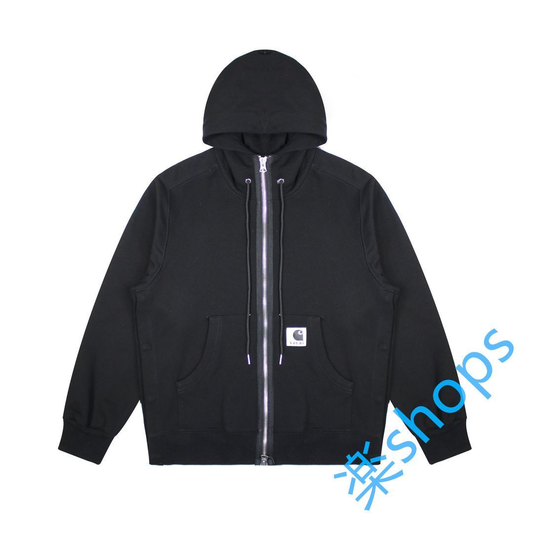 新品 Sacai Carhartt WIP 黒 パーカー - メルカリ