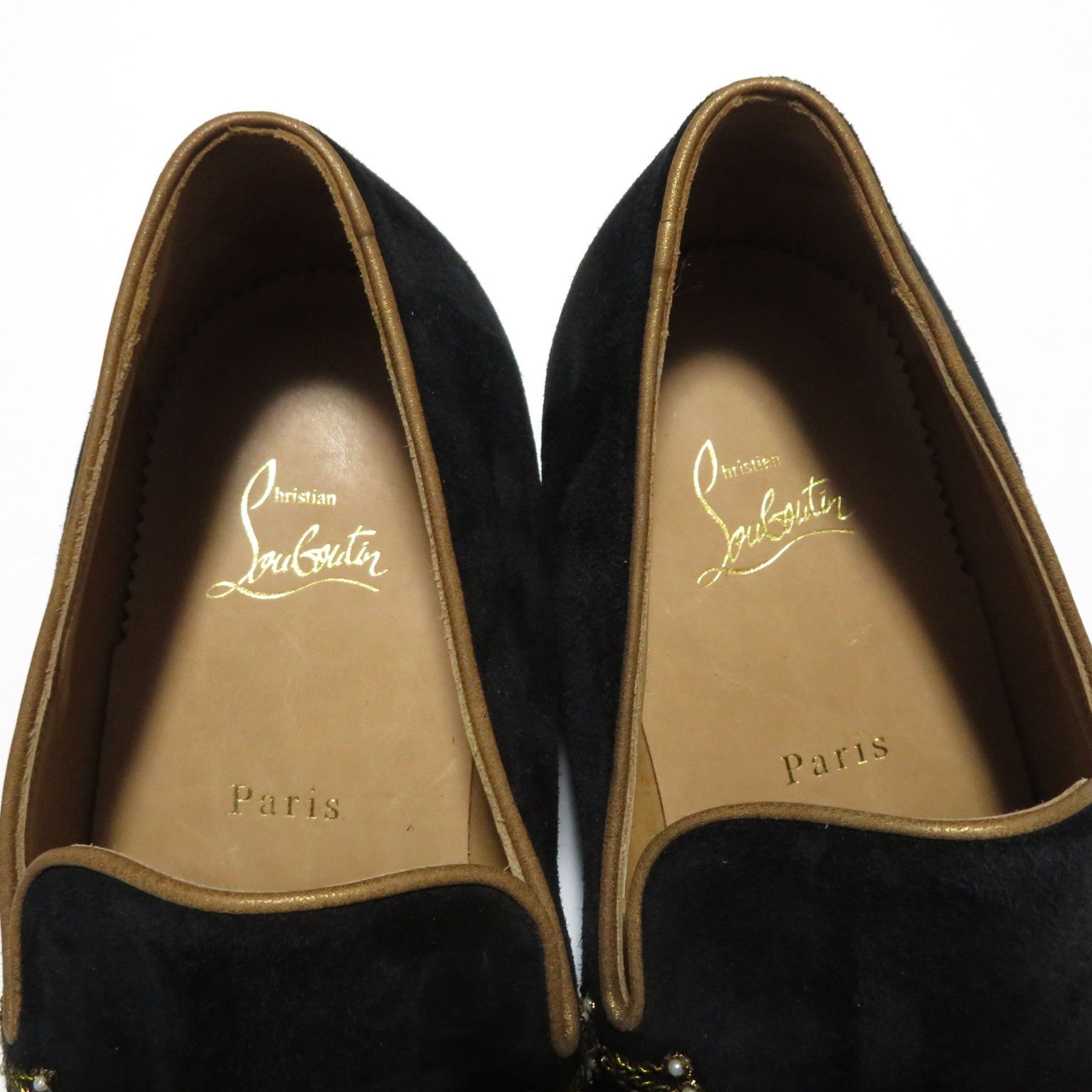 未使用メンズChristian Louboutinローファー黒40.5シューズ靴