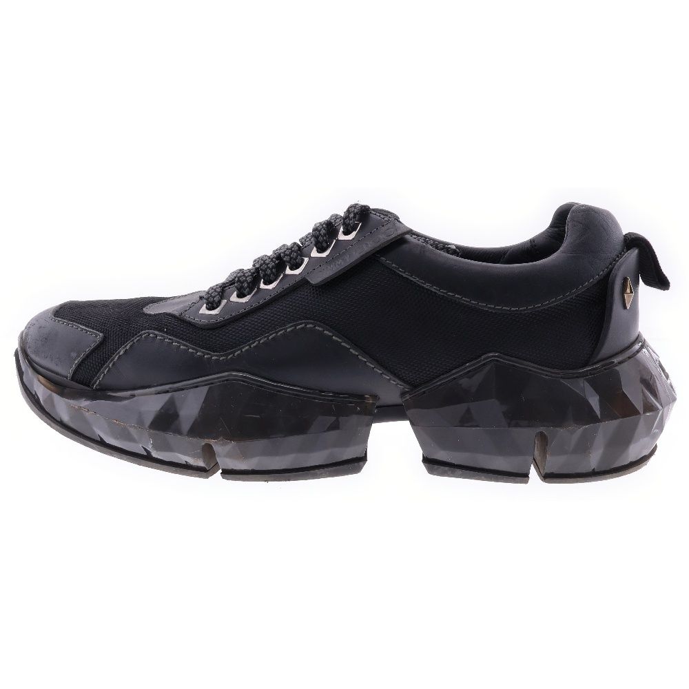 JIMMY CHOO (ジミーチュウ) DIAMOND MESH ダイヤモンド メッシュ ローカットスニーカー ブラック