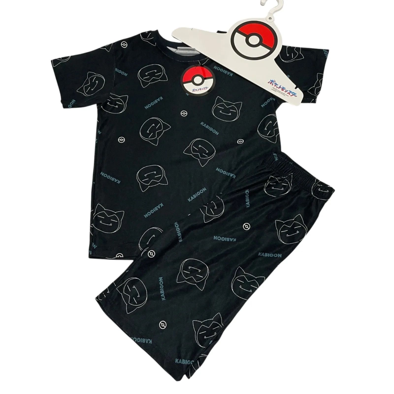 新品】ポケモン カビゴン 総柄 半袖セットアップ ルームウェア 上下 
