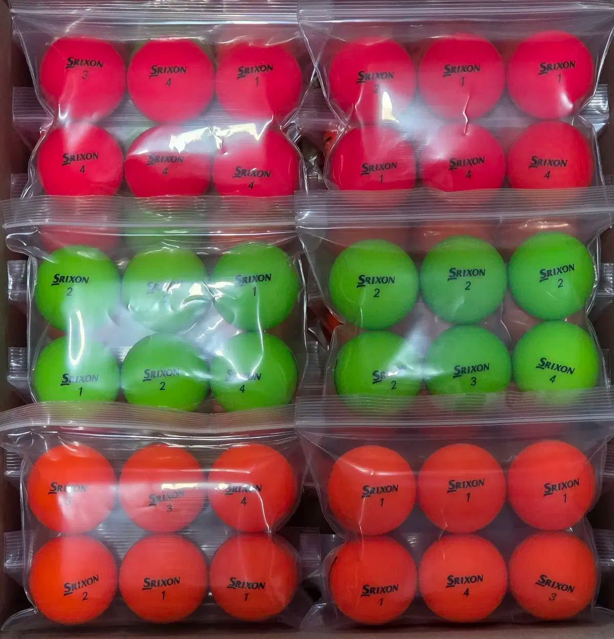 SRIXON A級 マット COLOR ロストボール 120球 ゴルフボール