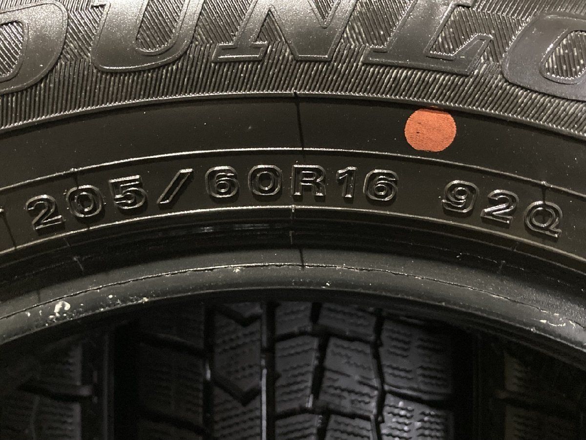 DUNLOP WINTER MAXX WM02 205/60R16 16インチ スタッドレス 4本 22年製 バリ溝 ビアンテ プリウスα SAI  ジューク等　(KTK002)