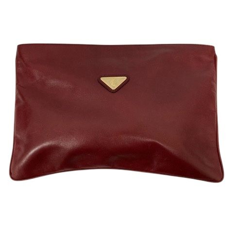 【中古】イヴサンローラン YVES SAINT LAURENT クラッチバッグ セカンドバッグ ブランドロゴ ゴールド金具 ダークレッド レディース イヴサンローラン YVES SAINT LAURENT クラッチバッグ セカンドバッグ