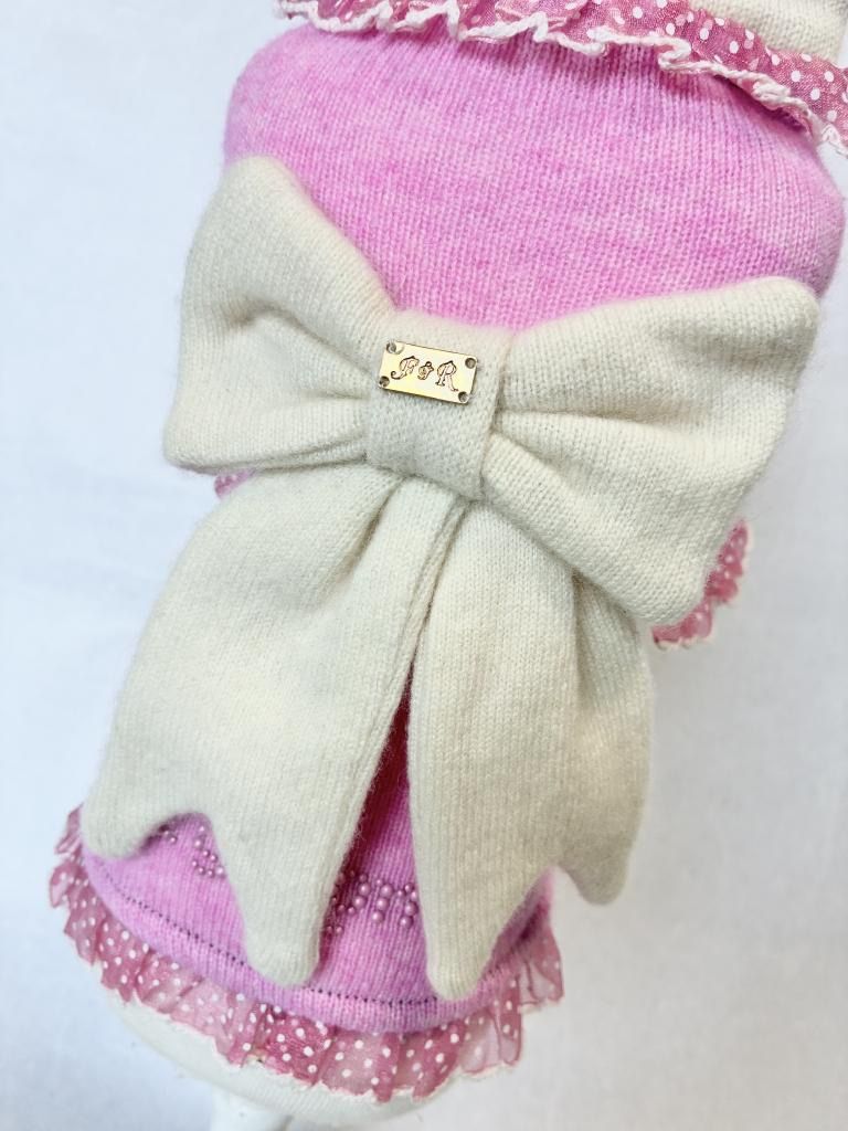 フィフィアンドロメオ　Fifi and Romeo カシミヤワンピース ♡Fifi&Romeo フィフィアンドロメオ リボンカシミヤニット ワンピース