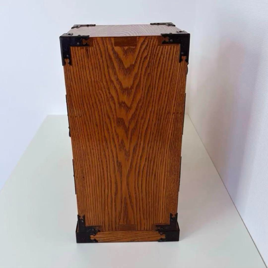 民芸両面引き出し階段箪笥 欅材 小さめ 伝統家具 美品 民芸両面