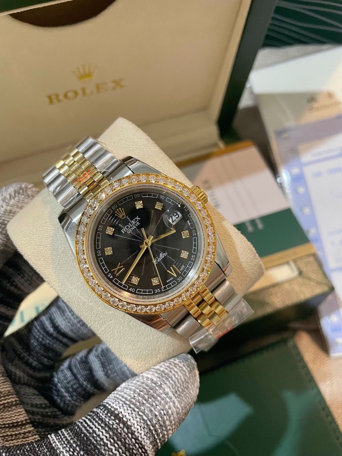 ロレックス Rolex? 男性用デイトジャスト 新カラーバリエーション カップル用機械式腕時計 - シチズン機芯搭載 サファイアガラス 316Lステンレス｜ ｜ ♥