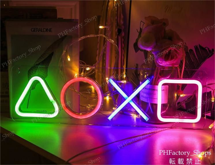 WOW! ネオンライト スカイブルー 壁掛け式 ネオン看板 LED LEDネオン