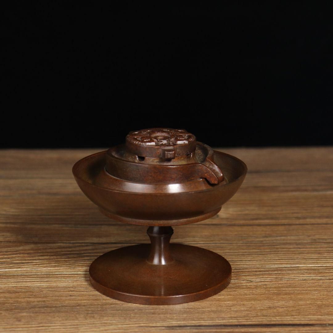 銅器 時来運転倒流香香盤 茶道具 香道具 装飾品 工芸品 置物 銅器 時来運転倒流香香盤 茶道具 香道具 装飾品 工芸品 置物