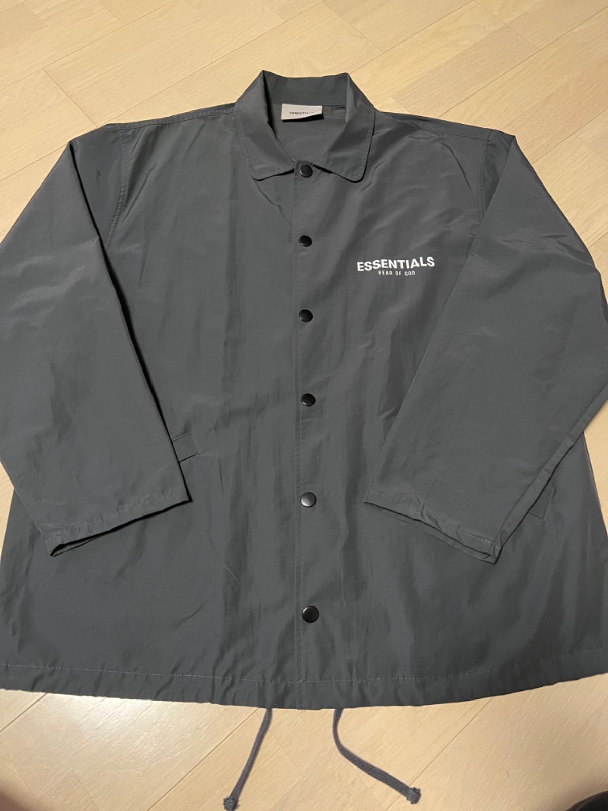 fear of god essentials コーチジャケット 黒 S - メルカリ