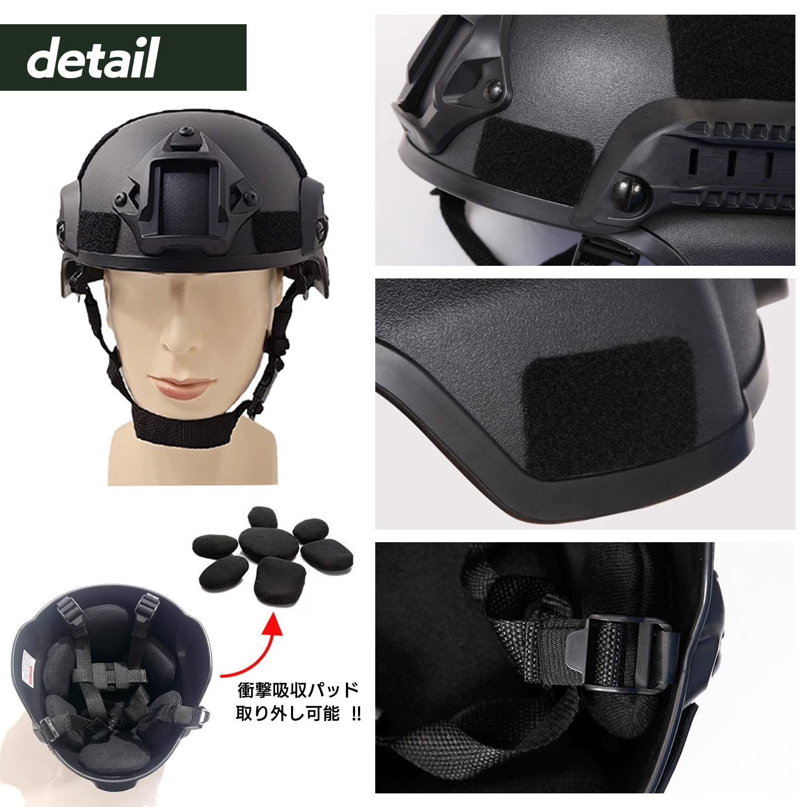 S-NET サバゲー ヘルメット タクティカル 装備 コスプレ 迷彩