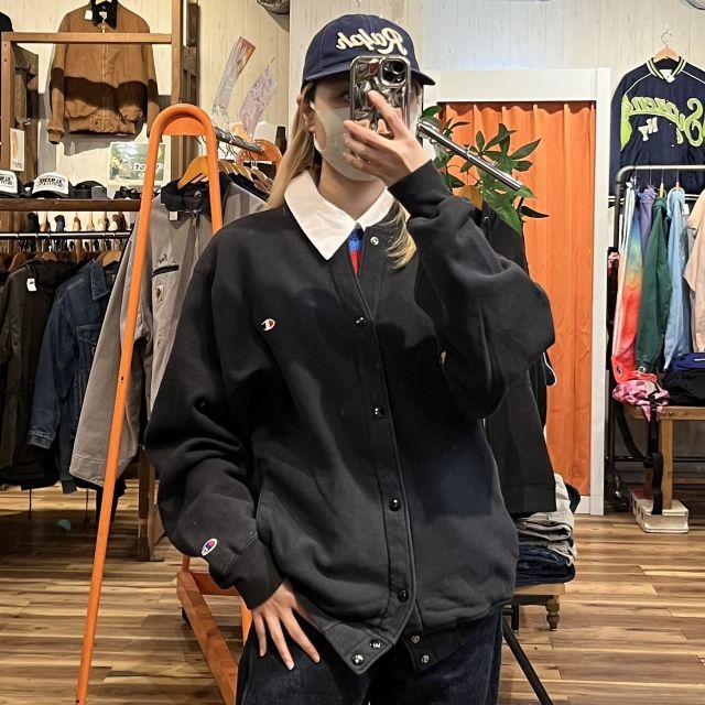 【champion/チャンピオン】リバースウィーブ 90’s スナップスウェットシャツ