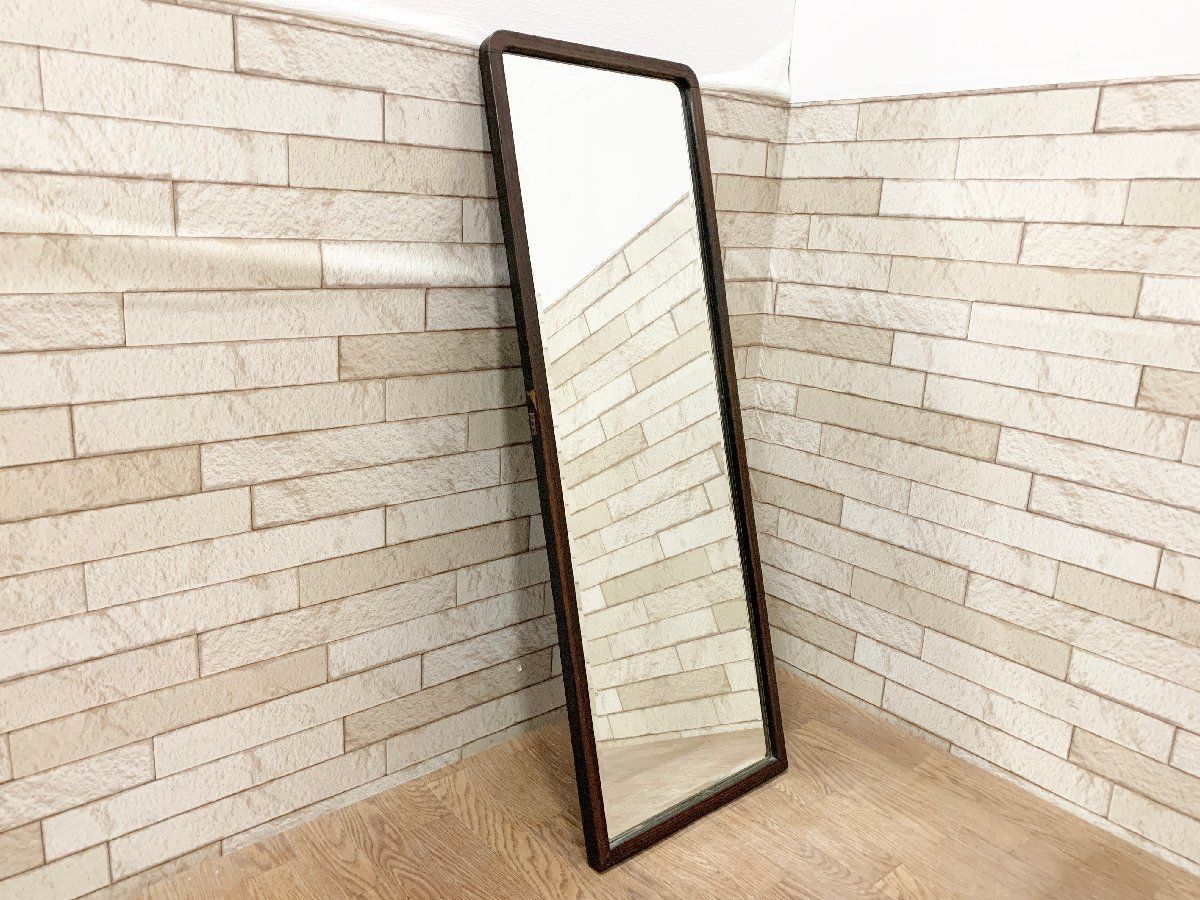 ☆引き取りのみ草加市内☆つっぱり式全身姿見鏡 高さ179cm×幅30cm 日本