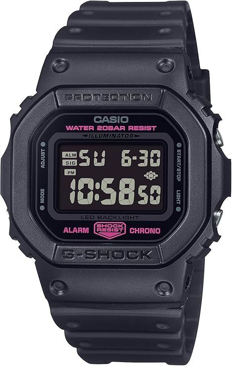 G-SHOCK DW-5600PK-1JR スピード ブラック×ピンク 未使用☆ CASIO G SHOCK DW 5600PK 1JR Pink Ribbon Activity for sale online
