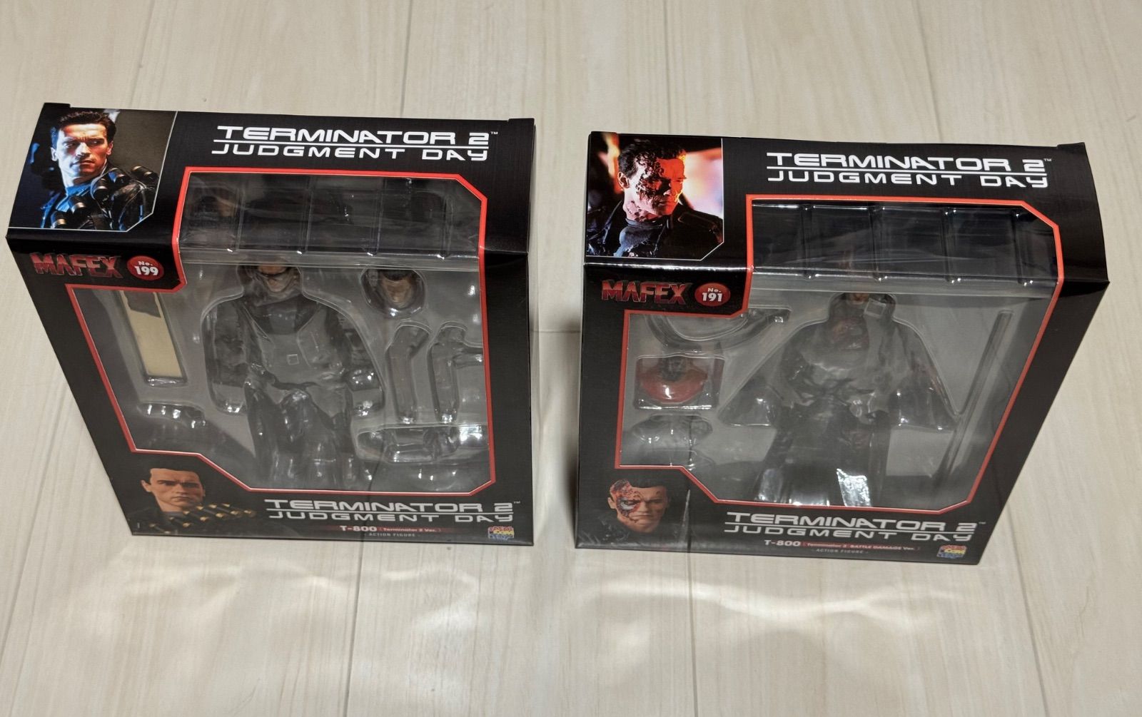 2体セット MAFEX T-800 T2 Ver. ターミネーター2 アクションフィギュア No.191＆199