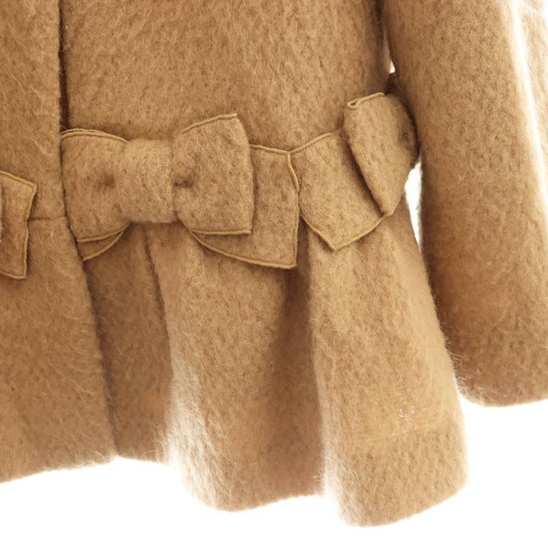 エムズグレイシー M'S GRACY リボンフレアノーカラーコート ジャケット