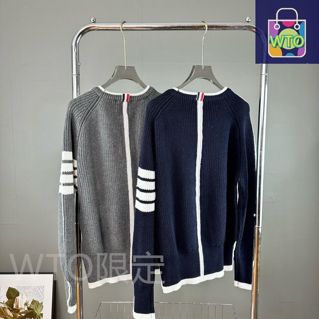 Thom Browne風 ストライプニットセーター [本日特価|新品未使用