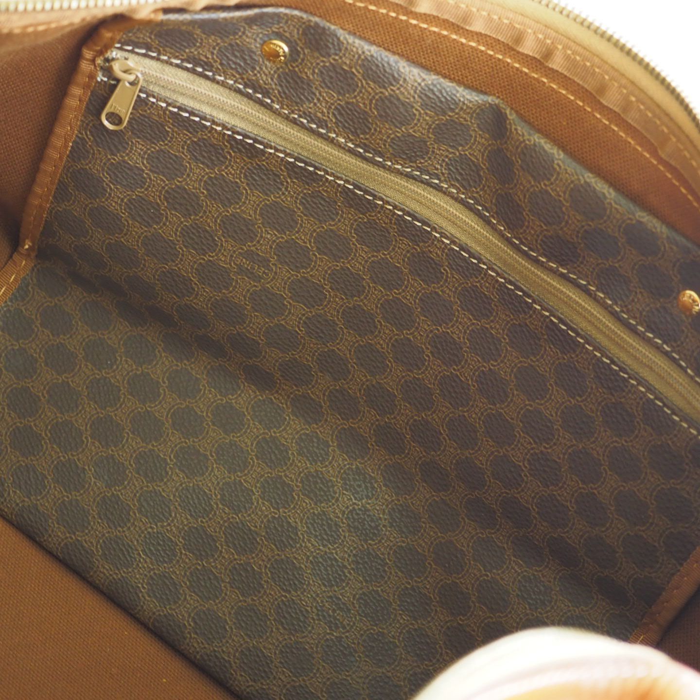美品 オールドセリーヌ CELINE マカダム 柄 ボストンバッグ 総柄 ロゴ 