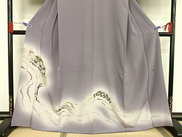 平和屋着物○山口美術織物 皇室 伊勢神宮御用 西陣織 色留袖 刺繍 霞取