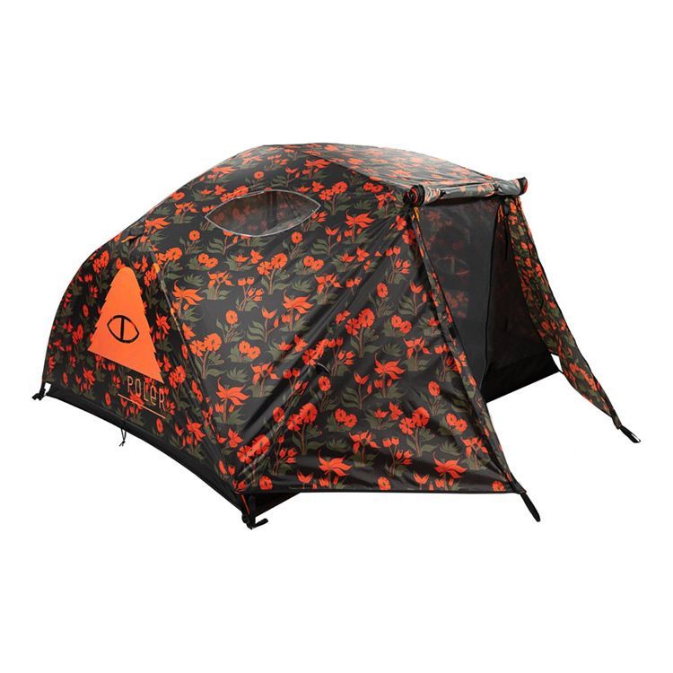 ポーラー TWO MAN TENT ORCHID FLORAL BLACK 152 x 216 x 101cm #221EQU5201-ORCF POLeR  新品 未使用 - メルカリ