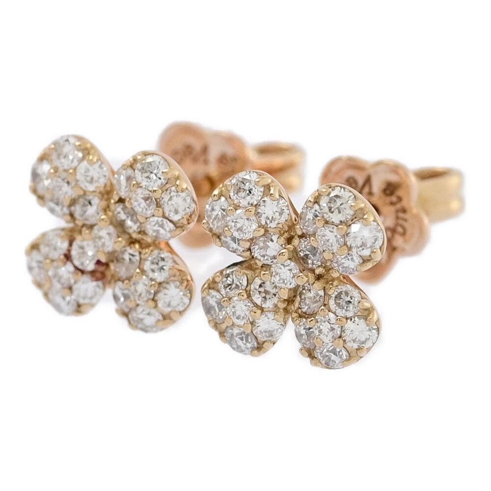 ポンテ ヴェキオ ダイヤ 0.5ct ピアス K18WG 1.7g 仕上済 袋 ポンテ ヴェキオ ダイヤ 0.5ct ピアス K18WG 1.7g 仕上済 袋