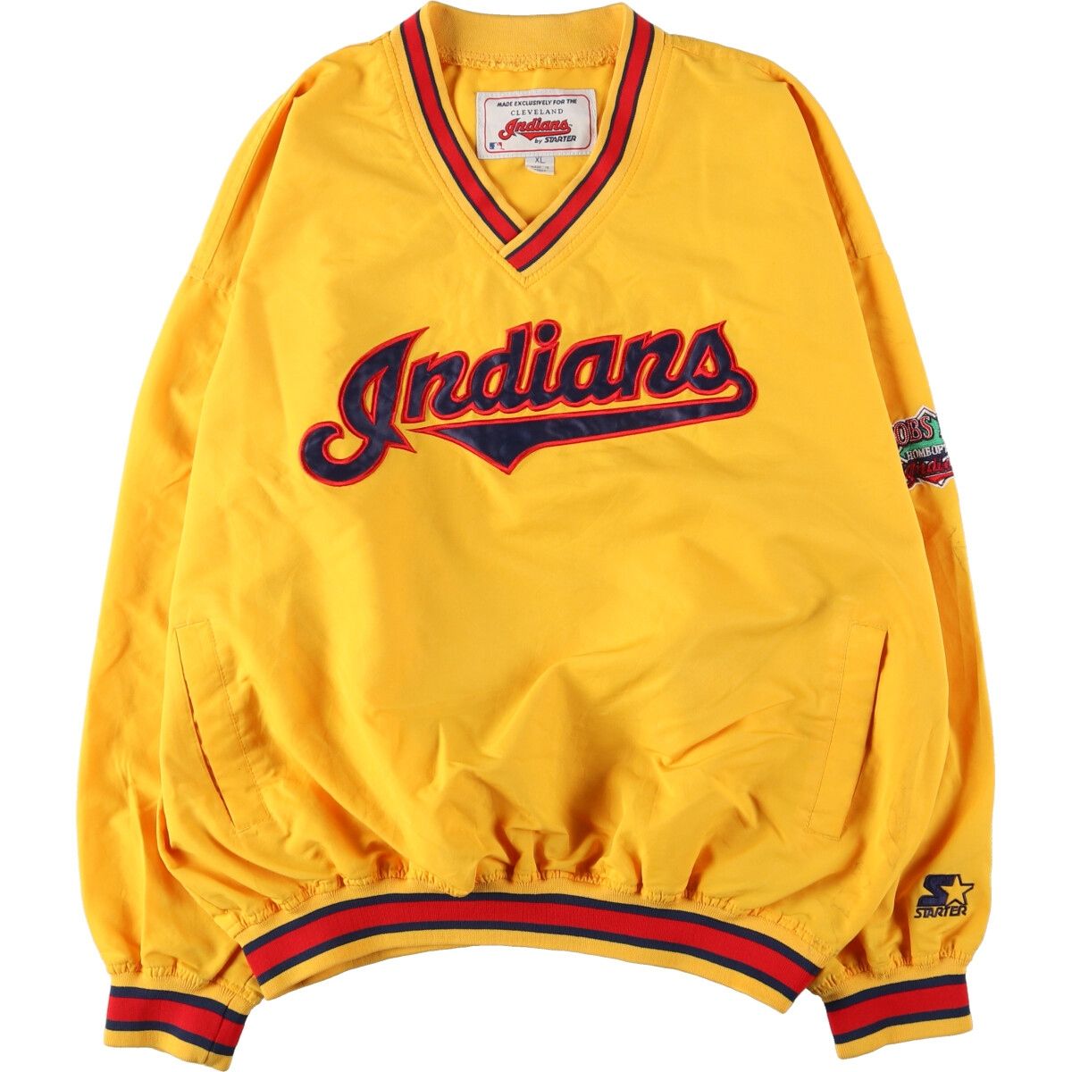 90s スターター MLB クリーブランド インディアンス スタジャン XL