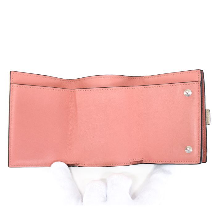 ロエベ　折財布 ロエベ 二つ折り財布 ブラウン イエロー レディース LOEWE