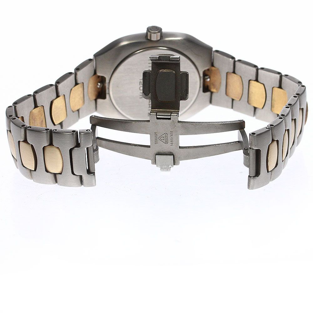 オメガ OMEGA シーマスター ポラリス デイト クォーツ メンズ良品_