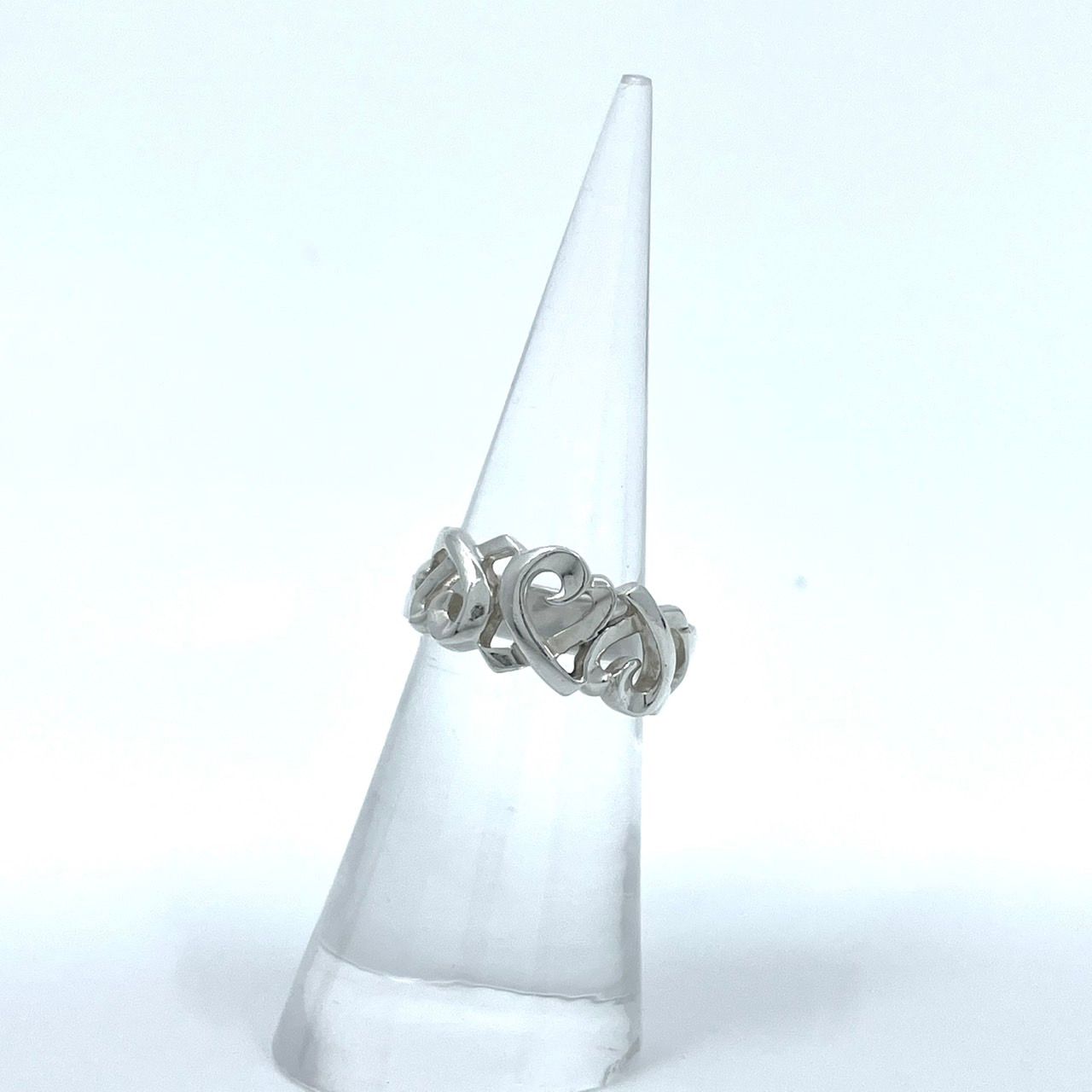 美品 TIFFANY &Co. ティファニー トリプルラビングハート 指輪