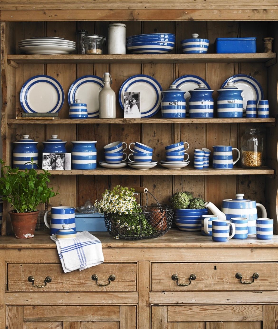 コーニッシュウェア シュガーボウル