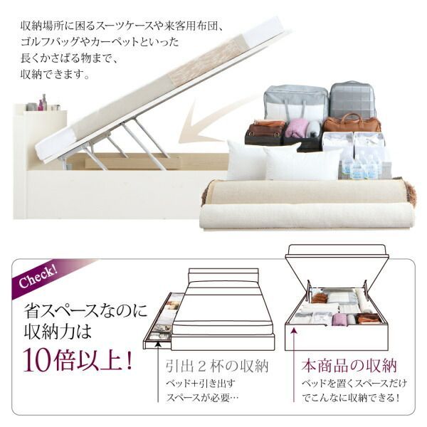 シングルベッド 収納付きベッド 収納 爆買 Aタイプ 引き出し4杯 収納付きベッド シングルベッド セミダブルベッド 収納 収納付き 収納ベッド 大容量 収納ボックス 布団 ゼルトスプリング マットレス付き ゼルトスプリングマットレス付き縦開き シングル 