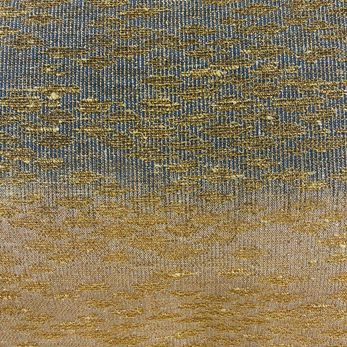 全通袋帯】純金綴錦・段霞文・両面共柄で丸帯風・極美品