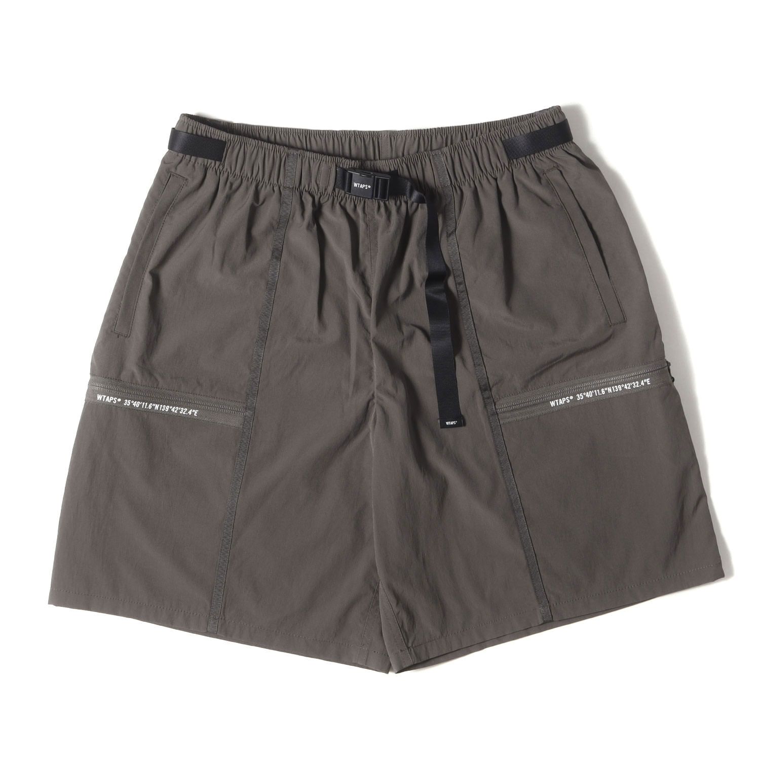 WTAPS ダブルタップス パンツ サイズ L | 24SS ジップポケット イージー ショート パンツ SPSS2001 | SHORTS | POLY. TUSSAH | ベージュ | ボトムス ショーツ メンズ