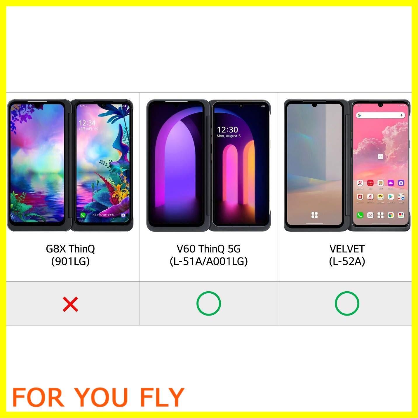 専用 美品 LG V60 ThinQ 5G L-51A用 デュアルスクリーン - スマホ