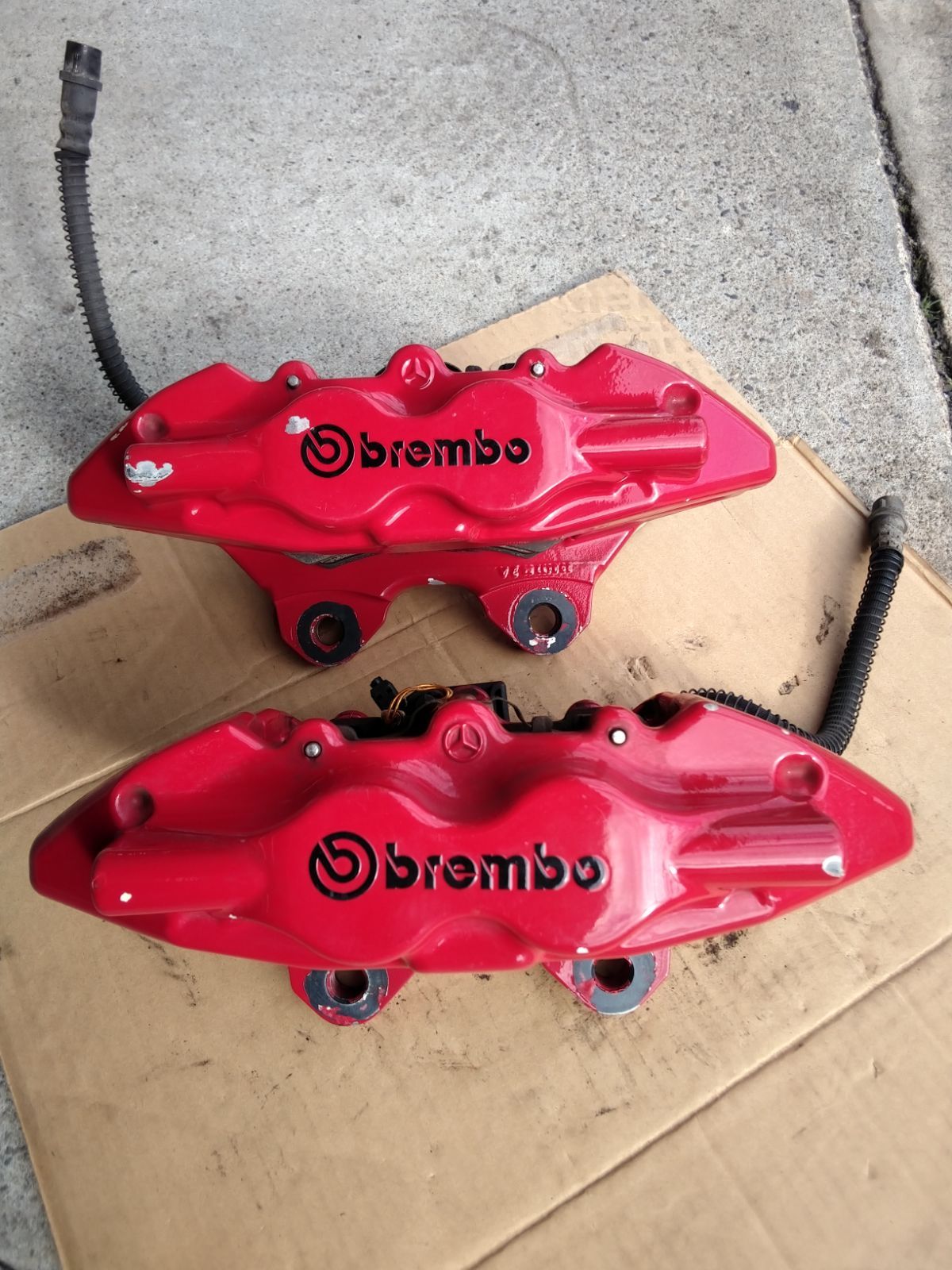 メルセデス ベンツ CLS350外し brembo 4POT REAR ブレーキSET