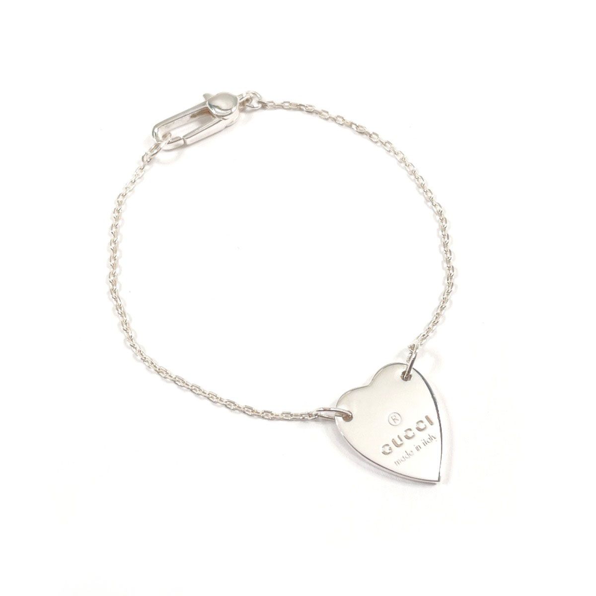 グッチ ブレスレット トレードマーク ハート シルバー