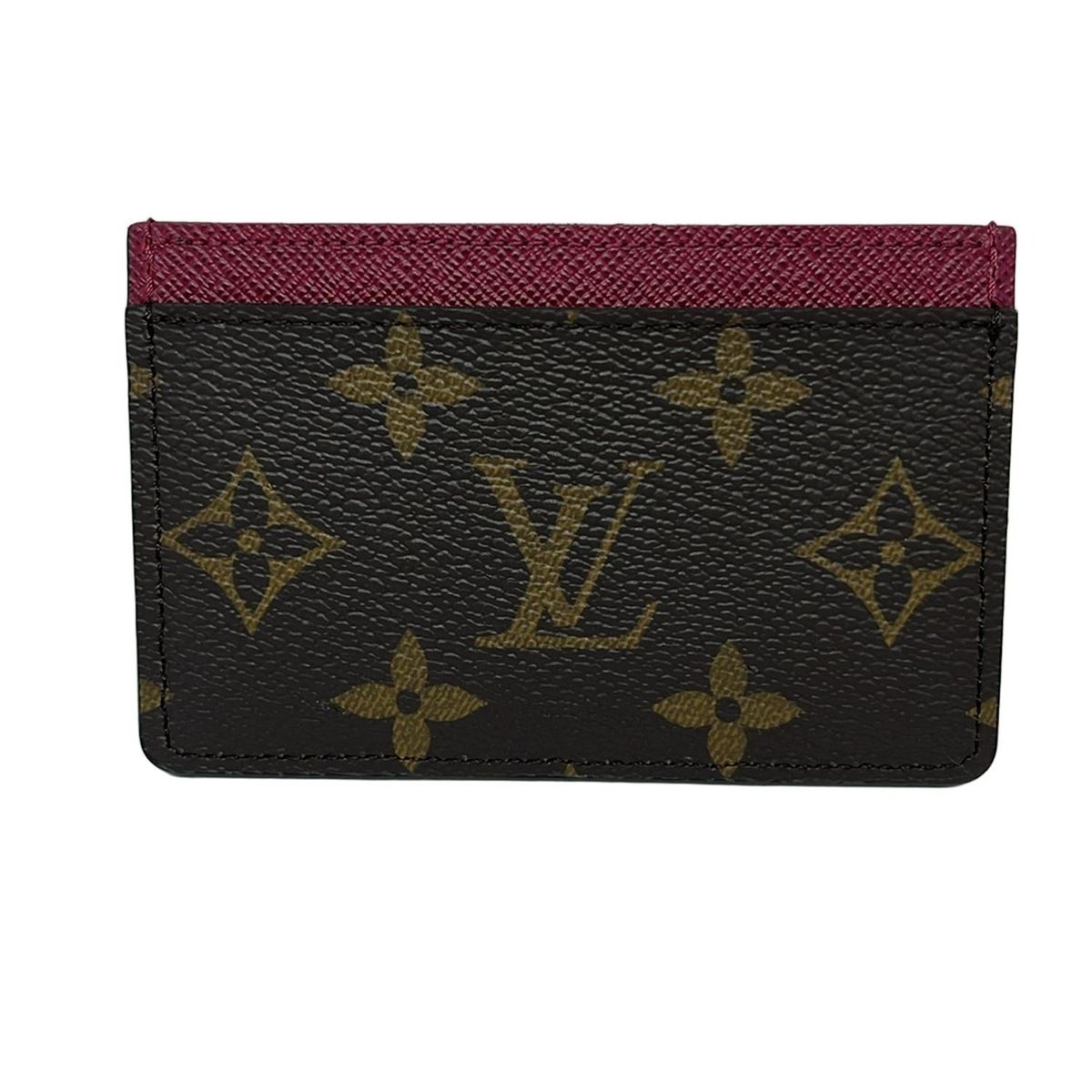 LOUIS VUITTON ルイヴィトン カードケース モノグラム ポルトカルトサーンプル M60703 フューシャ