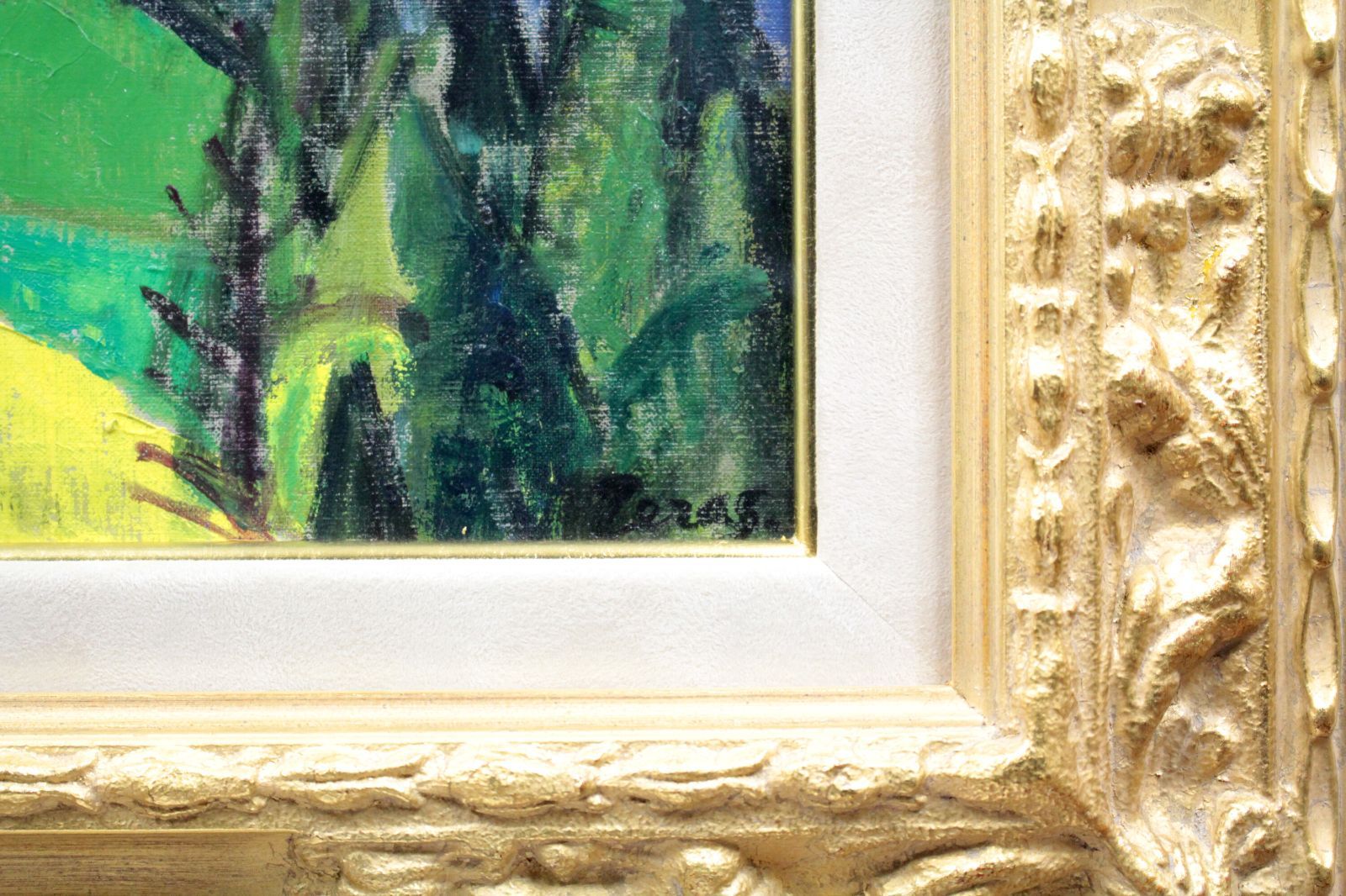 寺島龍一『ウエンゲン（スイス）』油彩画【真作保証】 絵画 寺島龍一『ウエンゲン（スイス）』油彩画【真作保証】 絵画の
