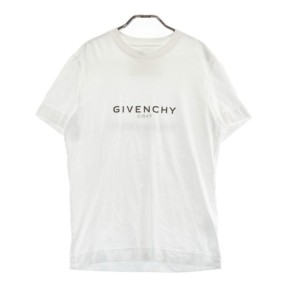 GIVENCHY ジバンシィ BM71653Y6B 半袖Tシャツ リバースロゴ  ホワイト系 M [240101331610] メンズ