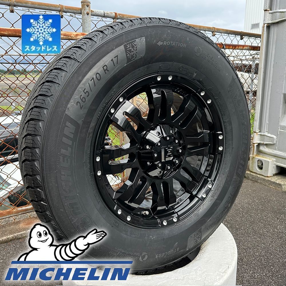 150系 プラド ハイラックス FJ パジェロ スタッドレスタイヤ ホイールセット 17インチ ミシュラン X-ICE SNOW SUV  265/70R17 Balano - メルカリ