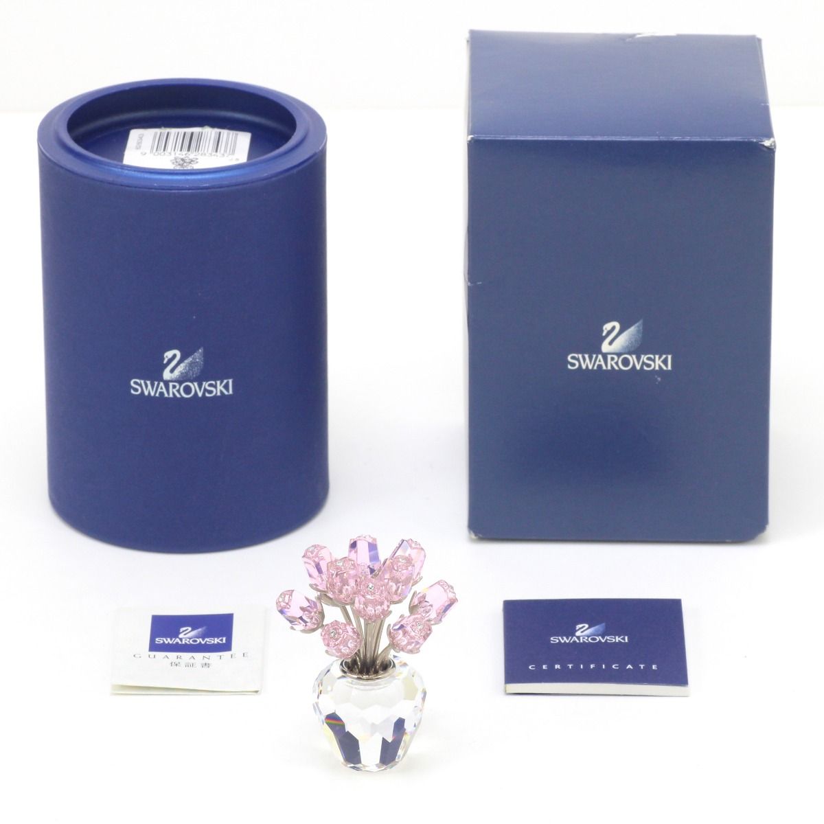 SWAROVSKI スワロフスキー ショップ 置物 ピンクローズ 12本のバラ