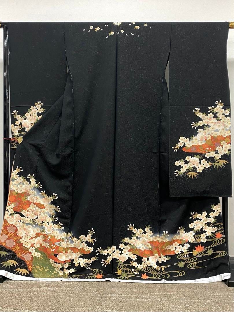 振袖 桂由美 仮絵羽 金通し 刺繍 金駒 金彩 紋意匠 正絹 未