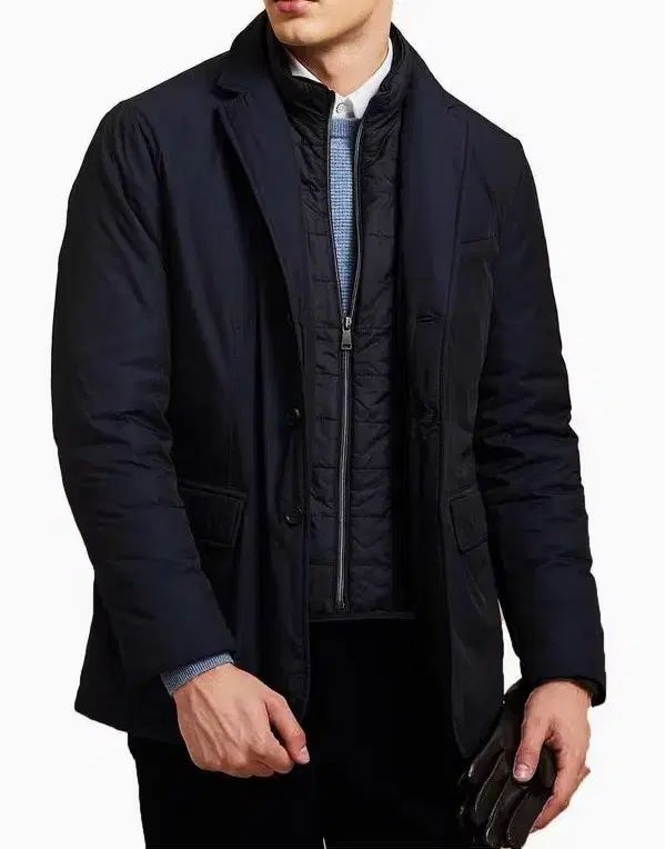 DAKS ダックス ネイビー グース ダウン ジャケット