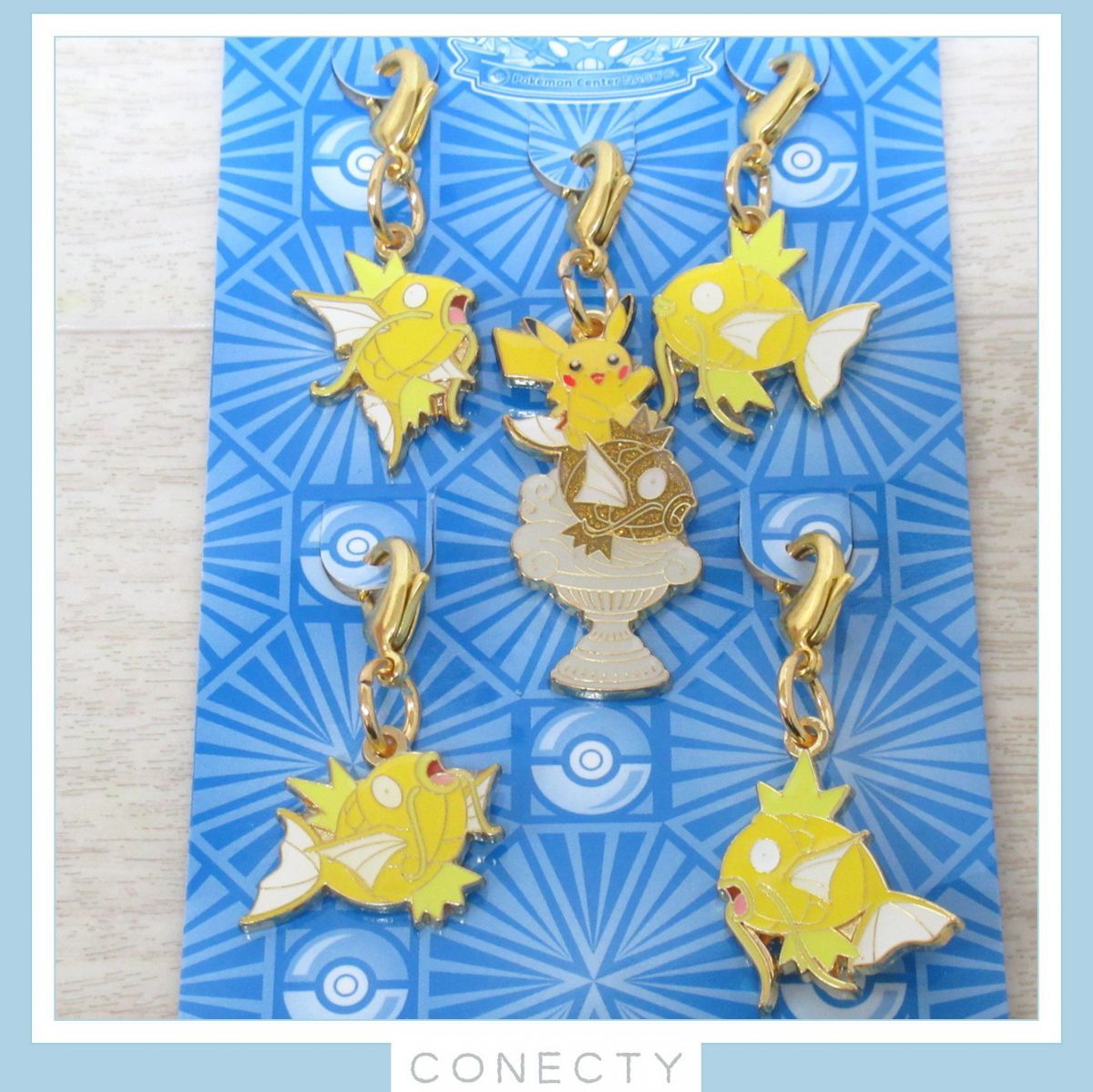 ポケモンセンターナゴヤ　ピカチュウと金のコイキング　メタルチャームセット ポケモンセンターナゴヤ ピカチュウと金のコイキング メタル