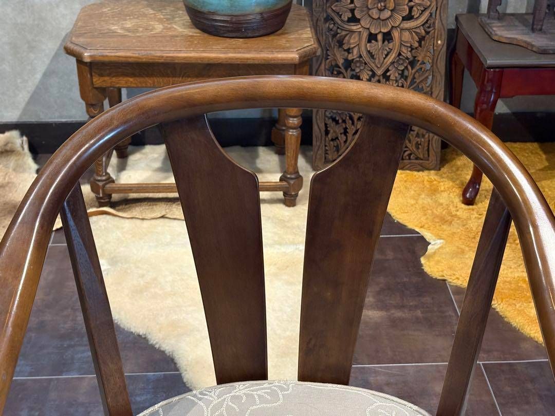 ②カリモク karimoku アームチェア アンティーク ヴィンテージ 希少