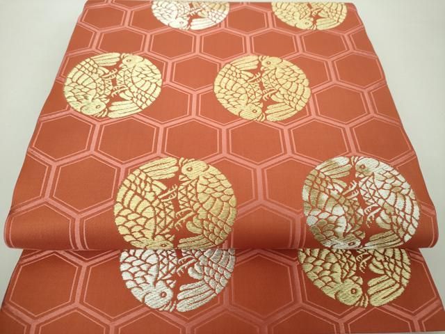 人間国宝 喜多川平朗 金銀刺繍 袋帯 人間国宝 喜多川平朗 金銀刺繍 袋帯 人間国宝 喜多川平朗 袋帯 | 羅 六