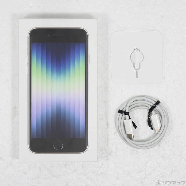 品〕 iPhone SE 第3世代 64GB スターライト MMYD3J／A SIMフリー【295