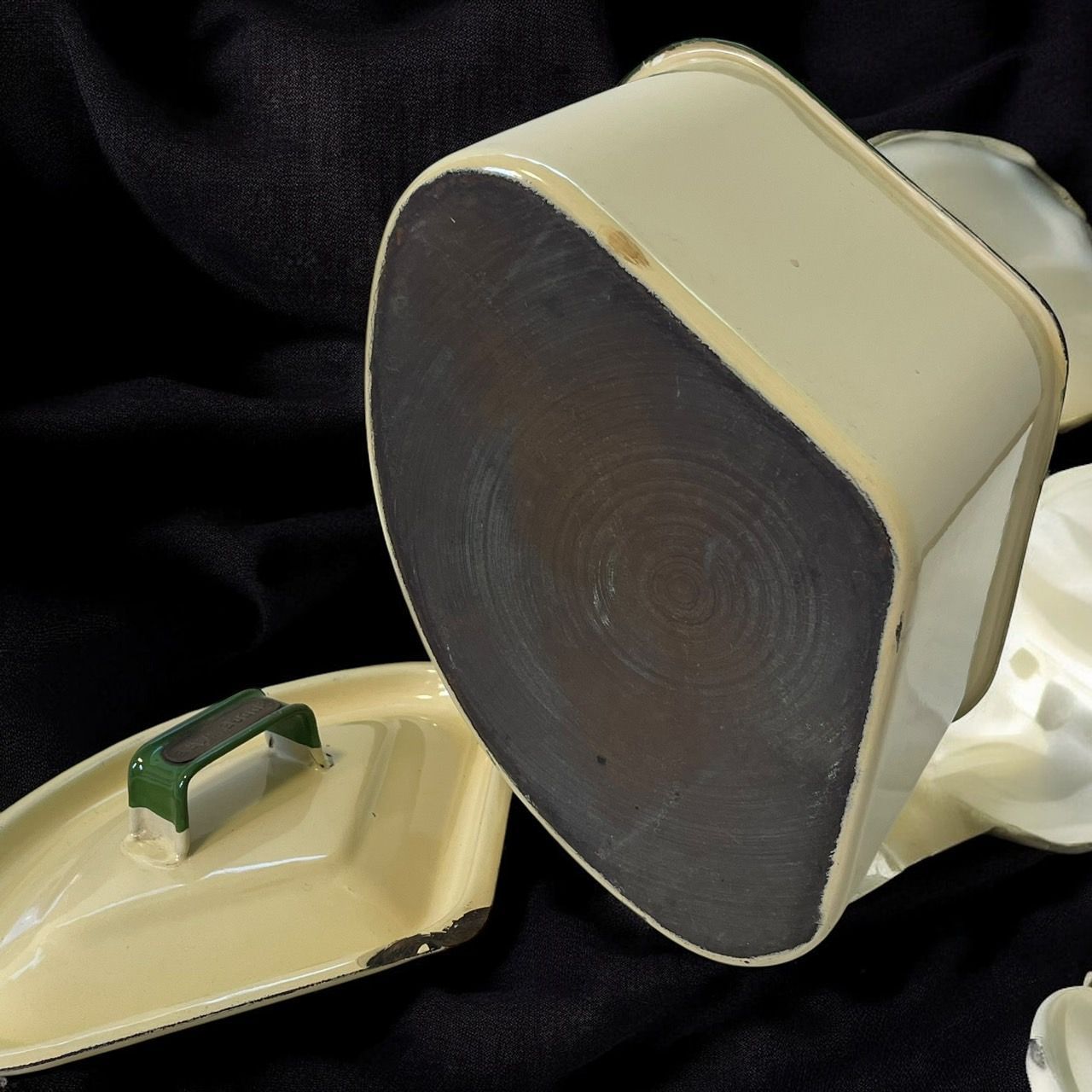 茶道具 唐金 浄益 建水 三唐子 蓋置 二個(BB479) 茶道具 唐金 浄益 建水 三唐子 蓋置 二個(BB479) 栗山園