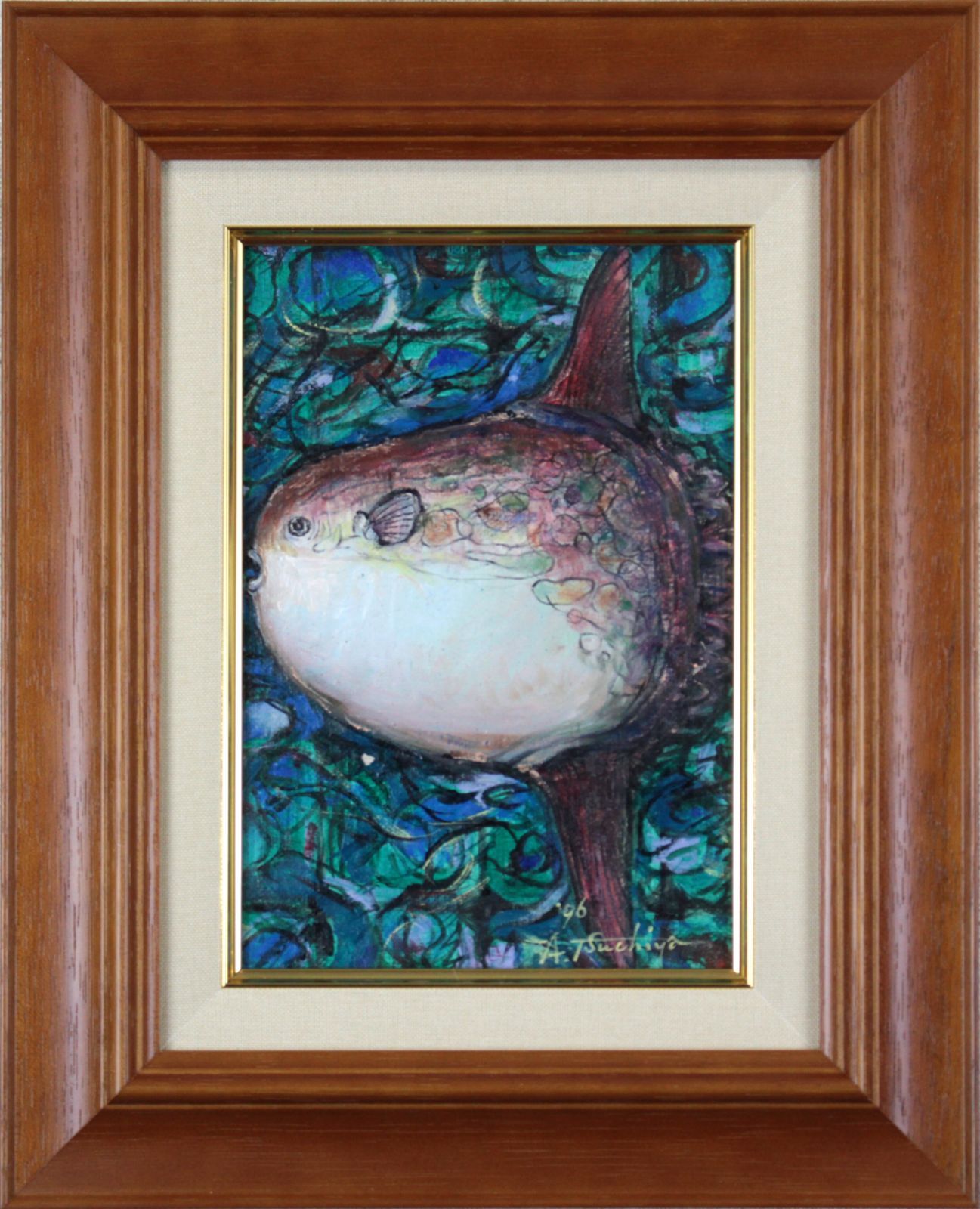 高い信頼 厚い信頼 土屋昭雄『マンボウ』油彩画【真作保証】 絵画 - メルカリ 絵画+タペストリー