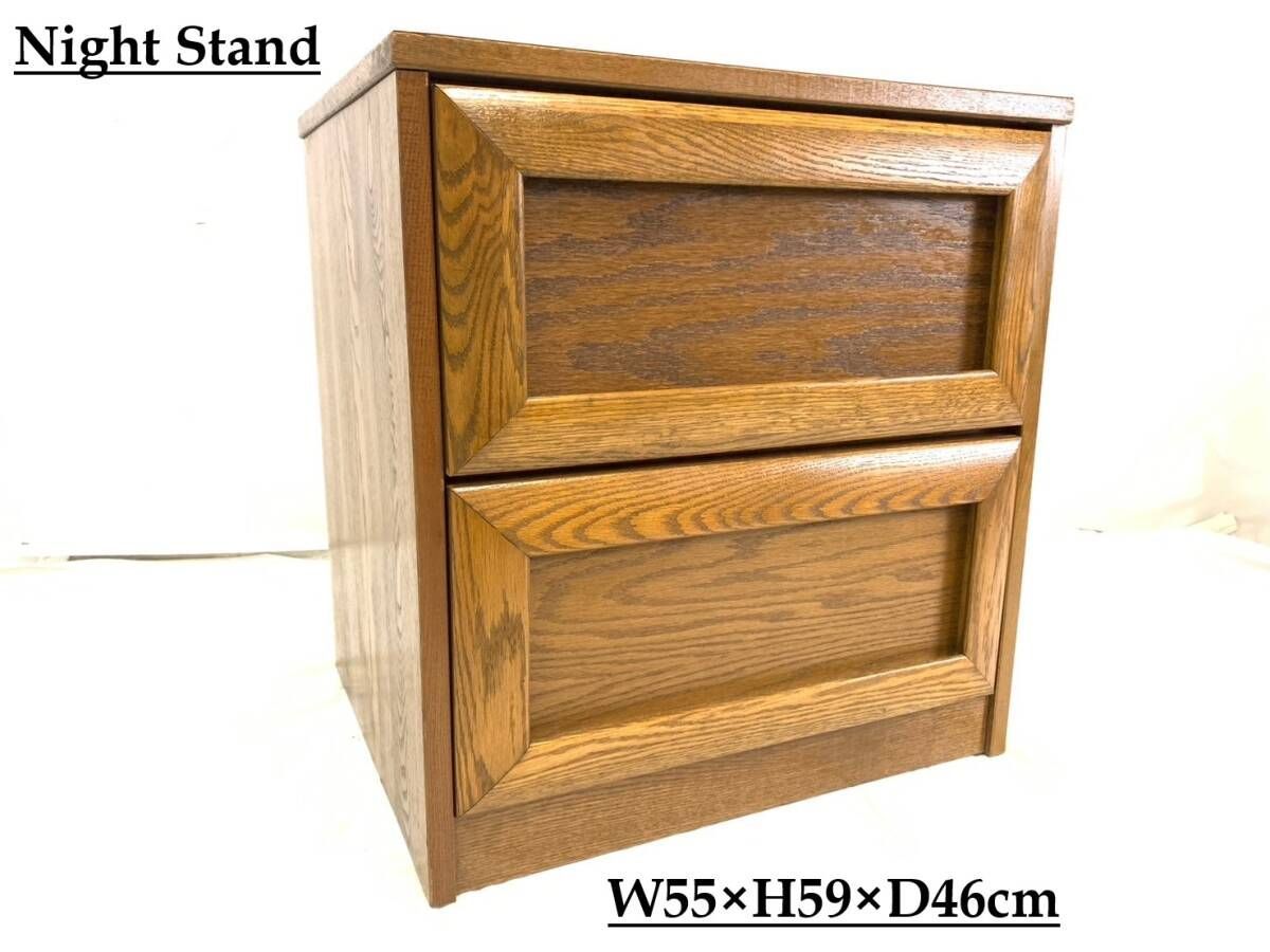 【アメリカ家具】引き出し付きサイドテーブル DCI Furniture ミッドセンチュリーモダン ナイトテーブル 収納家具(180)AB28FK