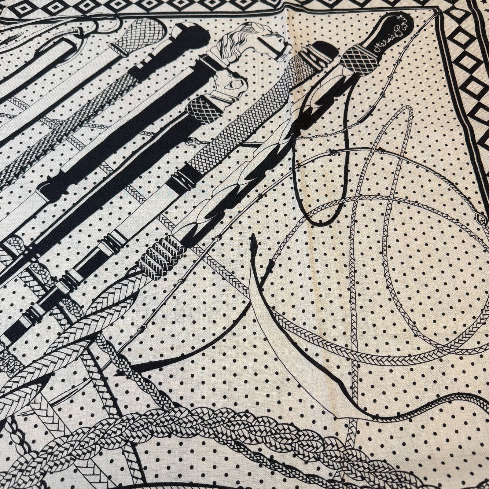 鑑定済み【 美品 】エルメス カレジェアン 140 《 鞭とグリップ